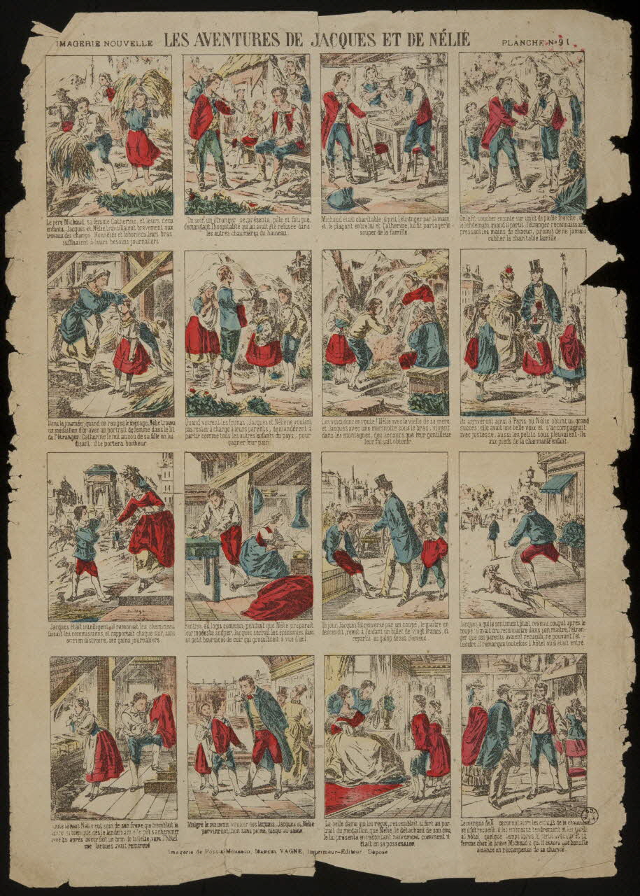 estampe LES AVENTURES DE JACQUES ET DE NELIE 1955.158.96 Photo