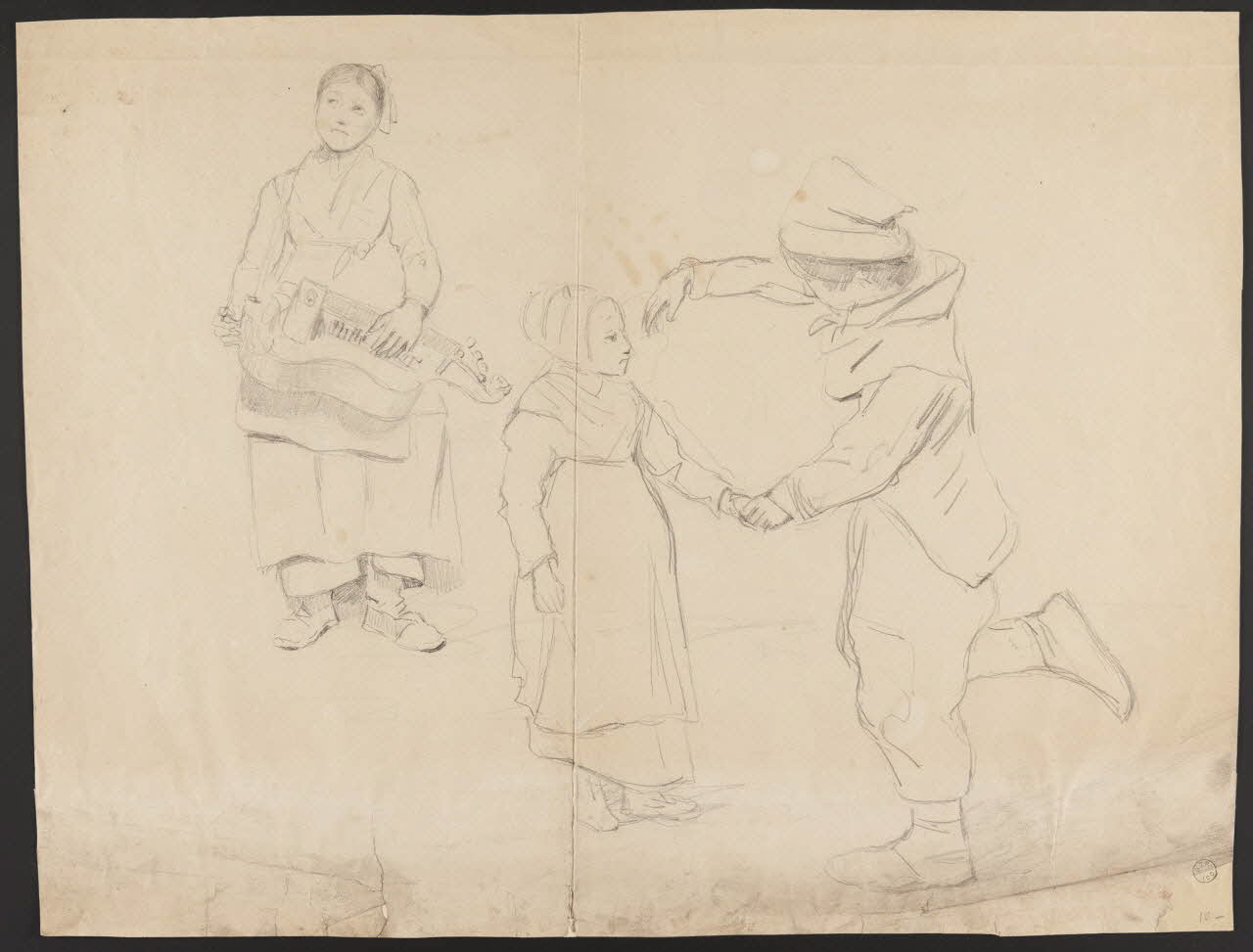 dessin Danseurs et musicienne 1955.175.200 Photo
