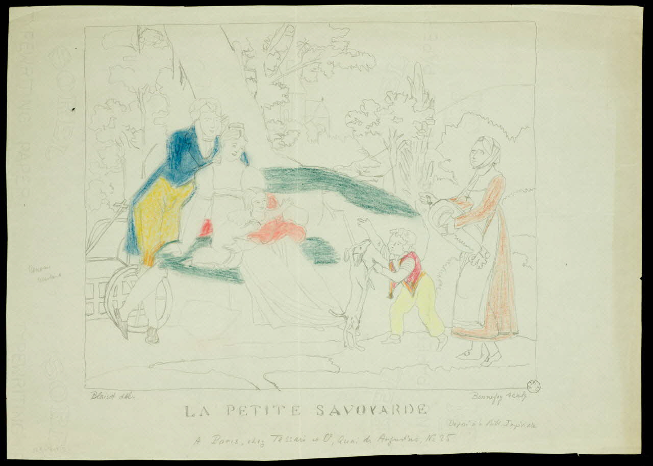 dessin LA PETITE SAVOYARDE 1955.175.201 Photo