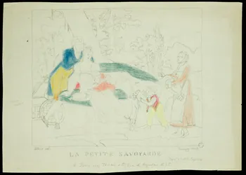 dessin LA PETITE SAVOYARDE 1955.175.201  Photo