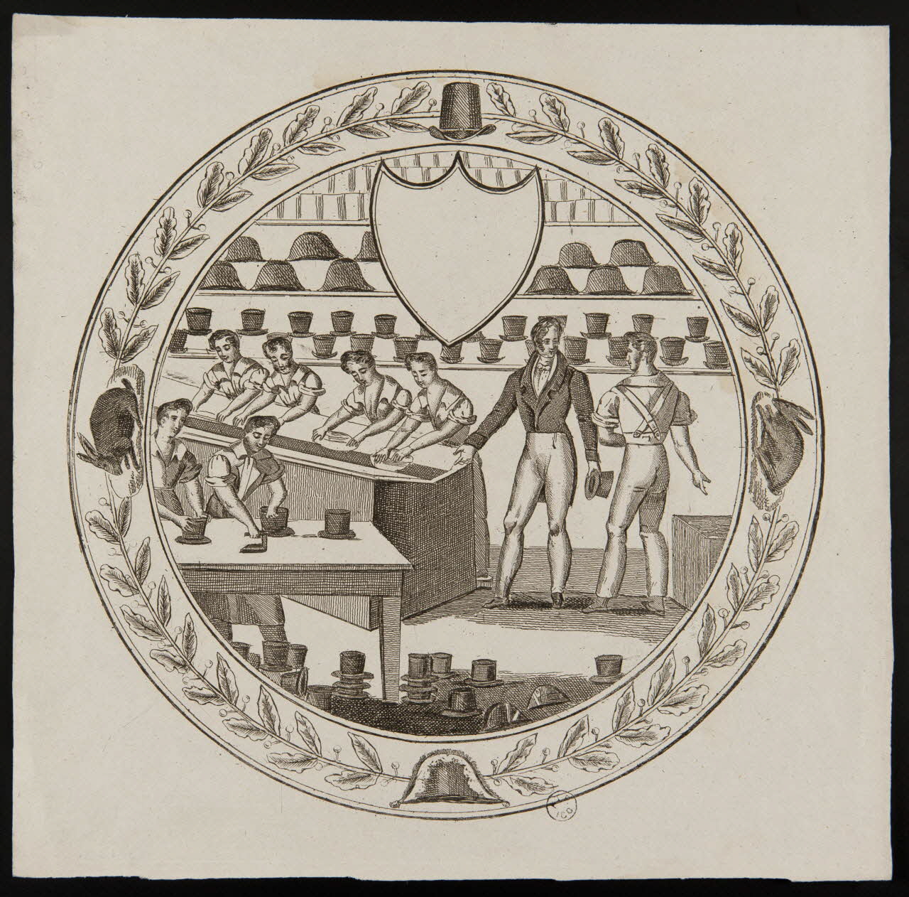 estampe Atelier du chapelier 1955.18.30 Photo