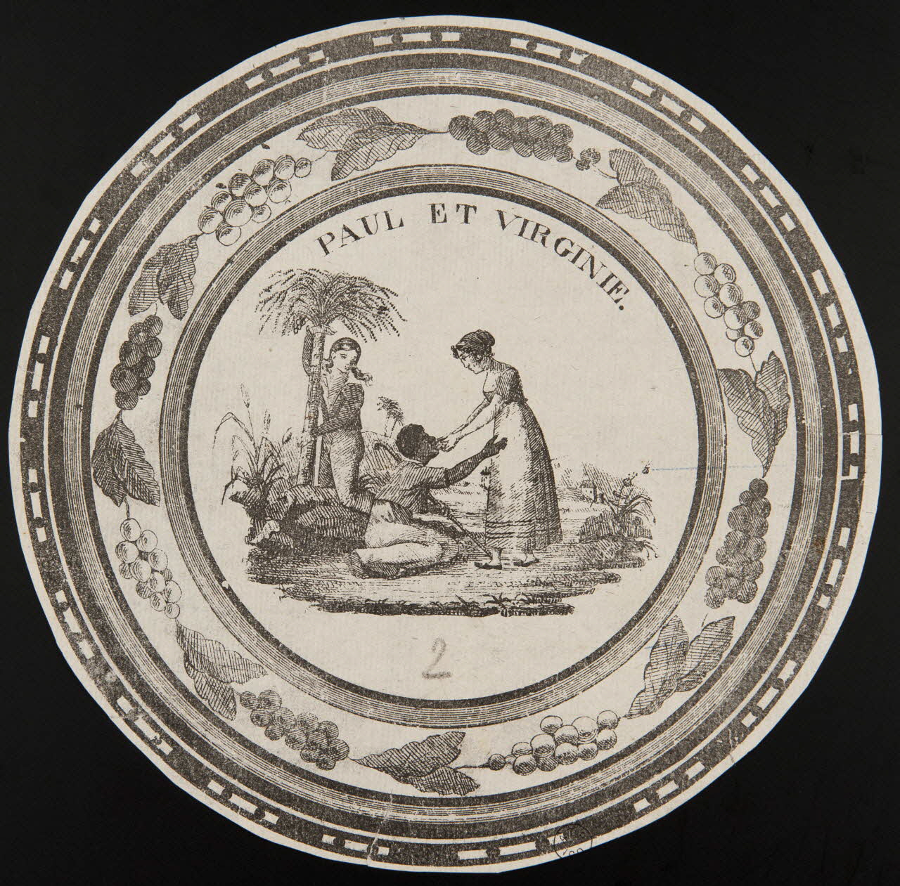 estampe PAUL ET VIRGINIE. 1955.18.33 Photo