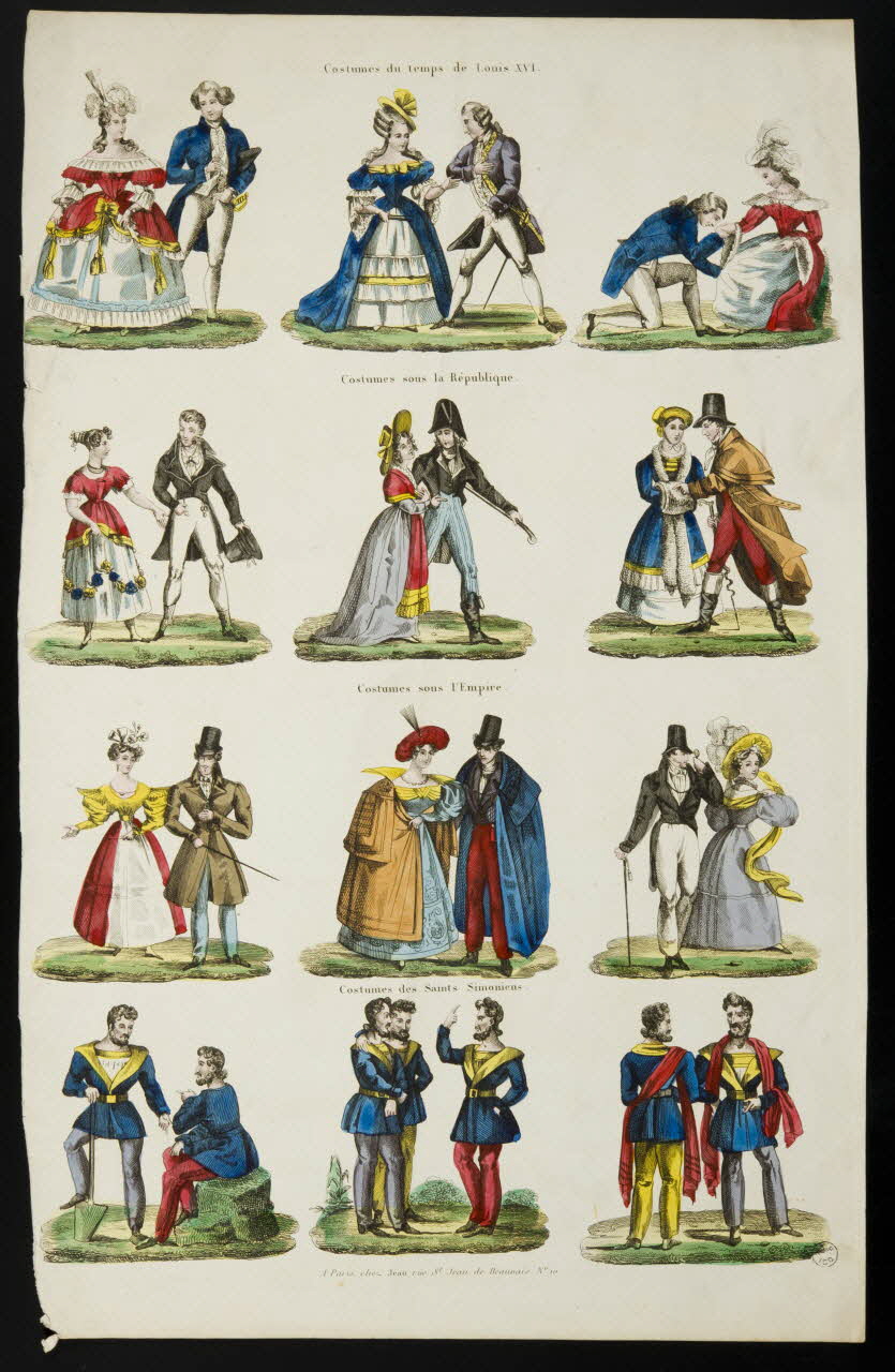 Jean à compartiments (3x4) Costumes de diverses époques Paris 1805-1846 1955.18.45 Photo