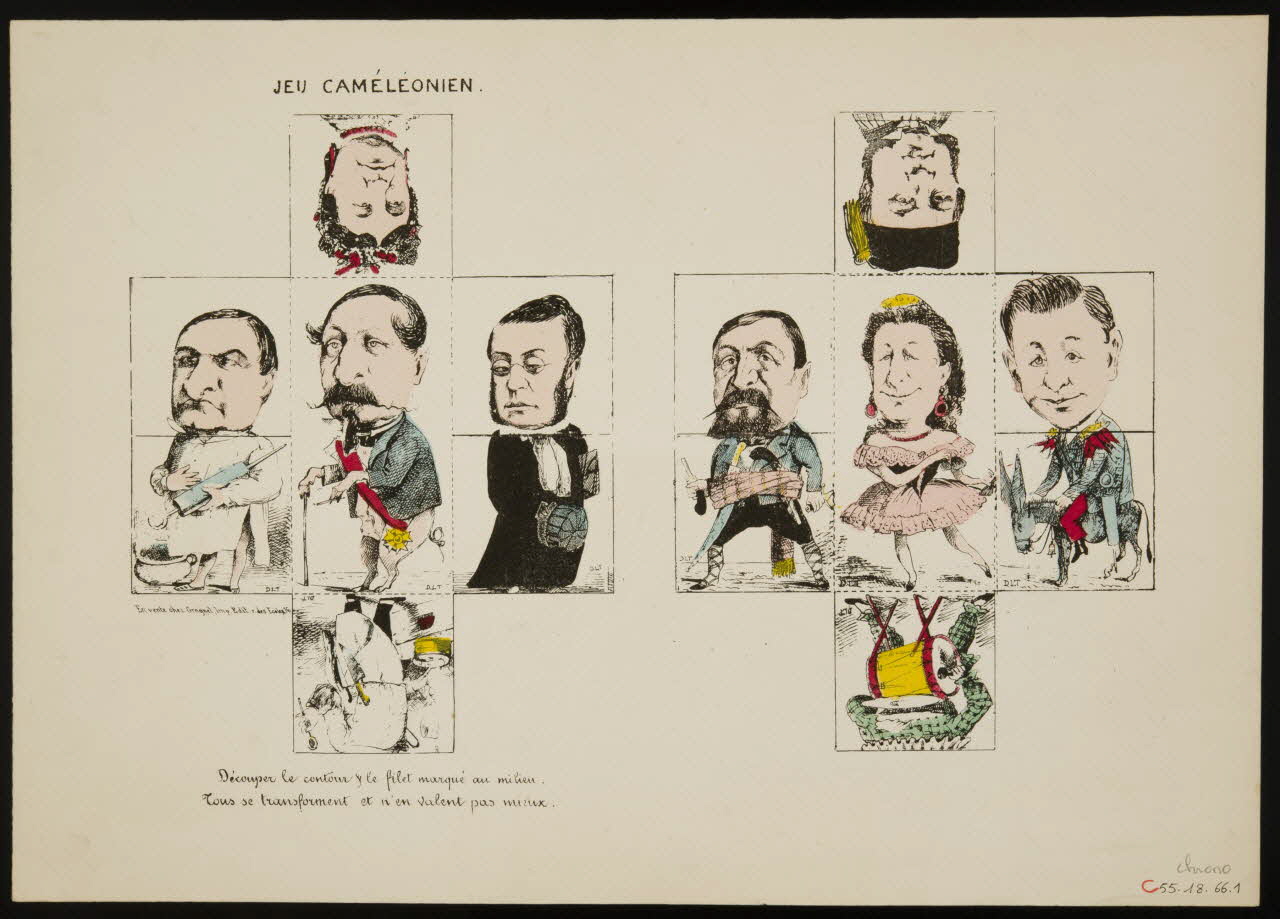 estampe JEU CAMELEONIEN. 1955.18.66.1-2 Photo