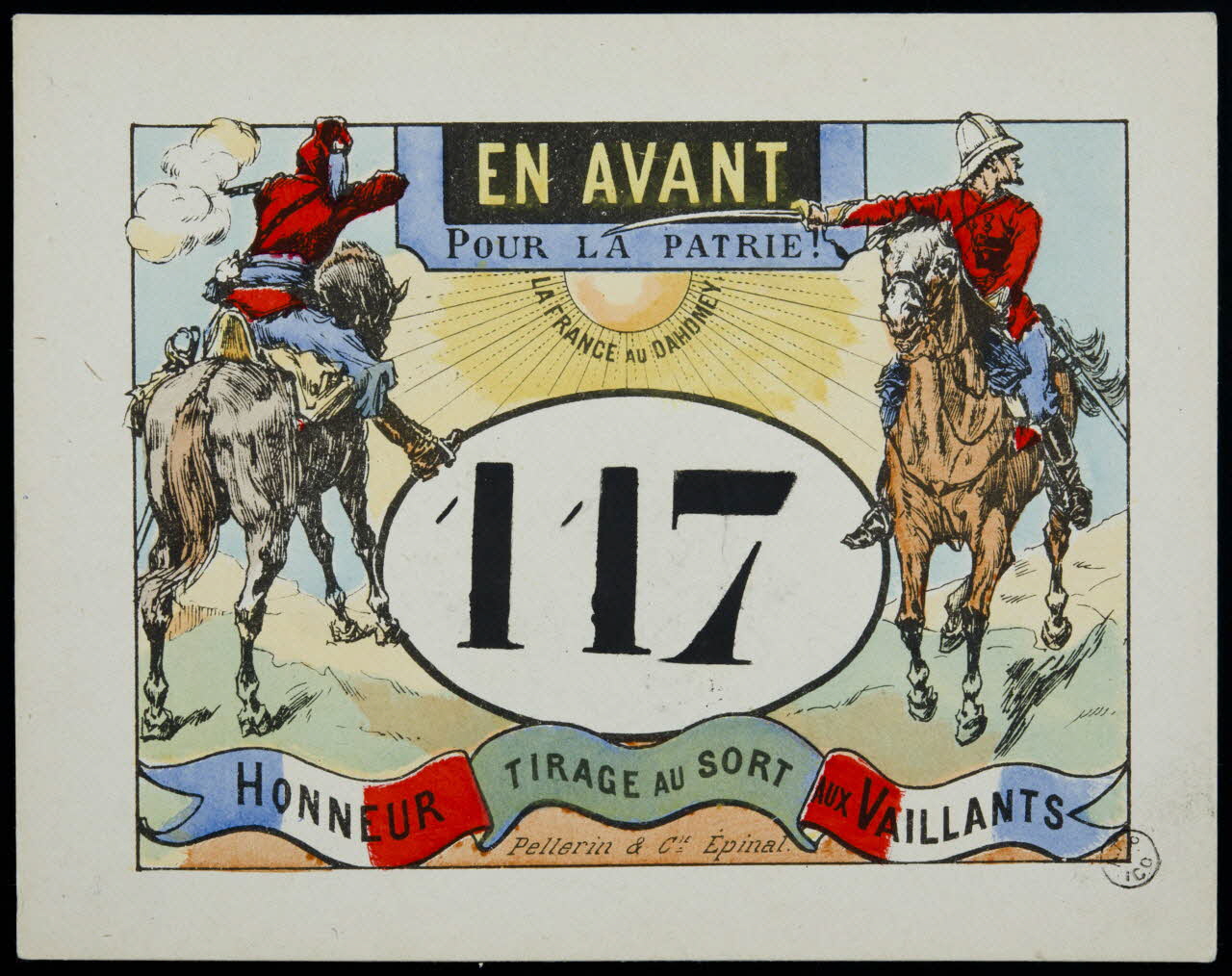 estampe EN AVANT  POUR LA PATRIE ! 1955.2.107 Photo