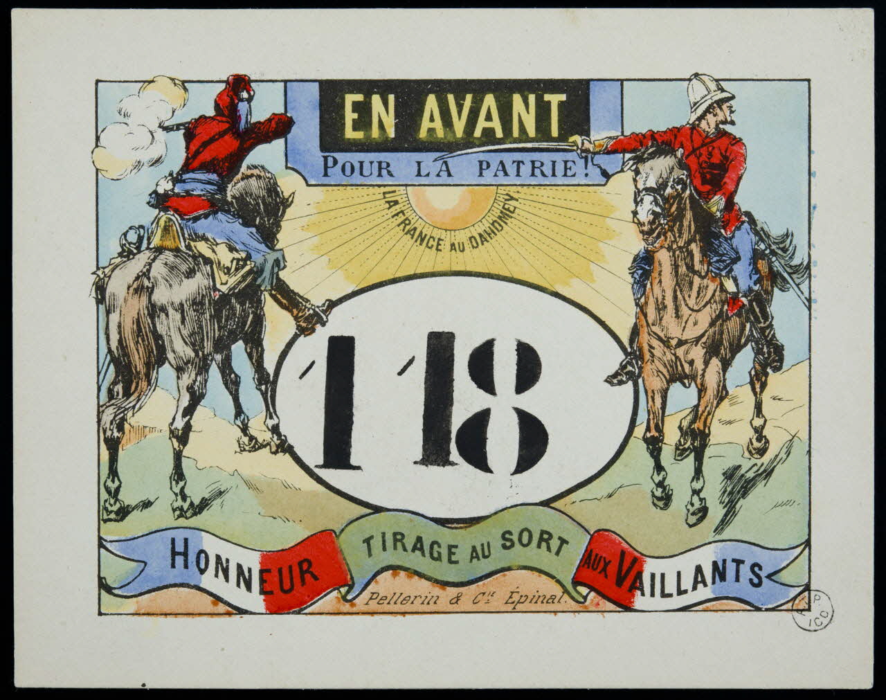 estampe EN AVANT  POUR LA PATRIE ! 1955.2.108 Photo