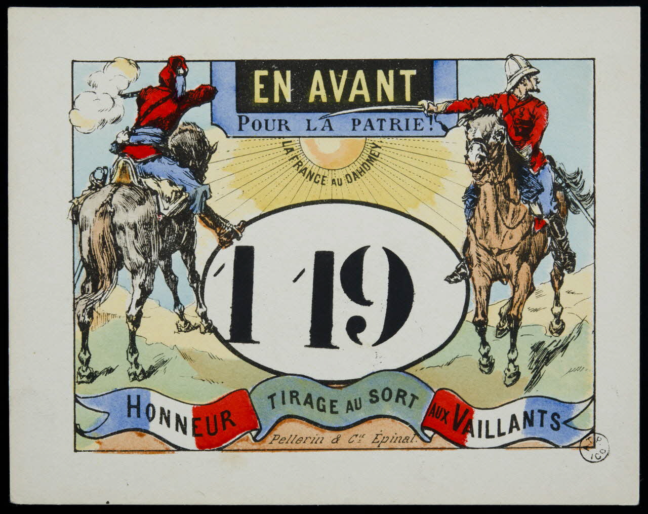 estampe EN AVANT  POUR LA PATRIE ! 1955.2.109 Photo