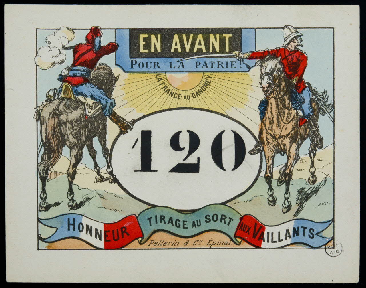 estampe EN AVANT  POUR LA PATRIE ! 1955.2.111 Photo