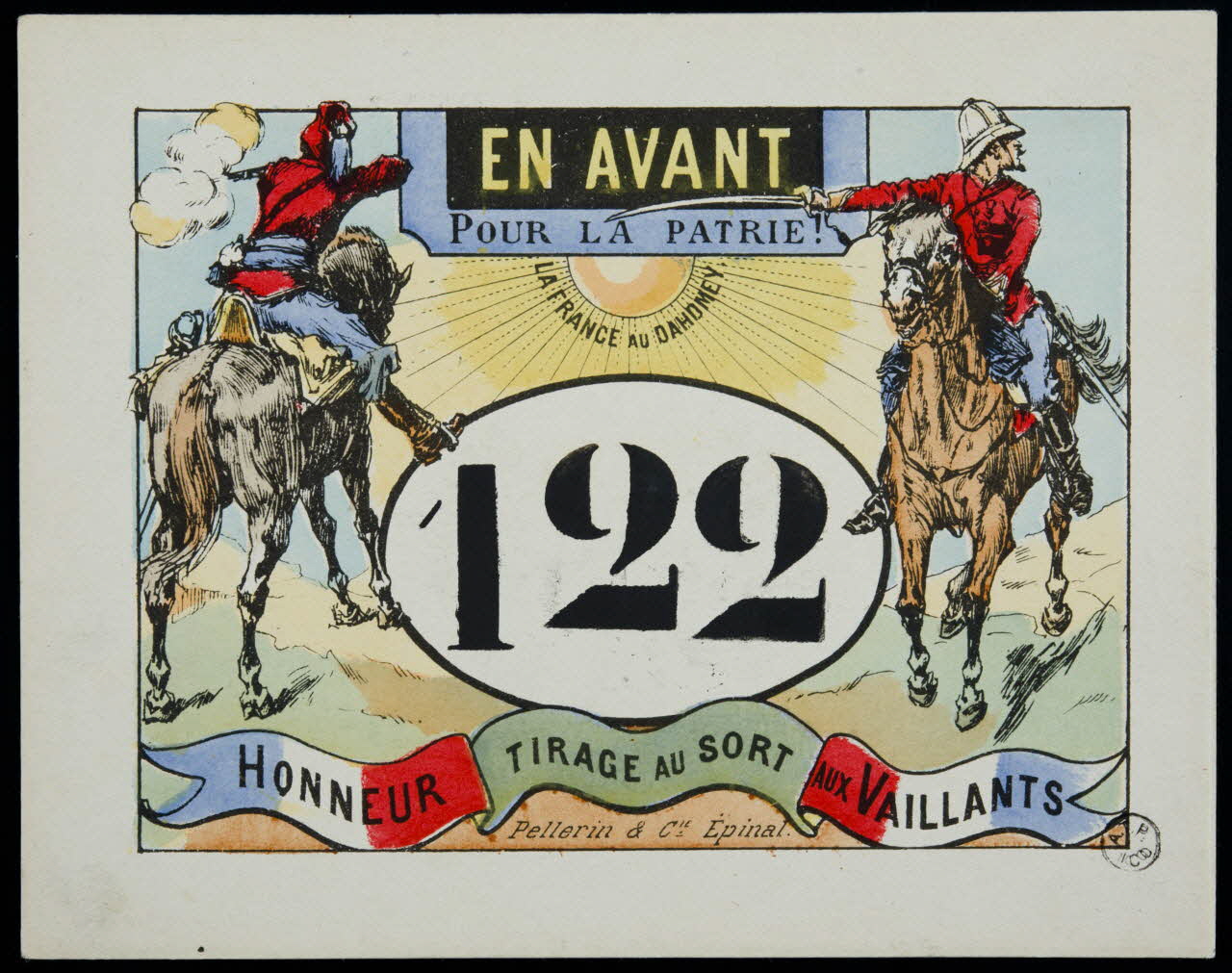 estampe EN AVANT  POUR LA PATRIE ! 1955.2.113 Photo