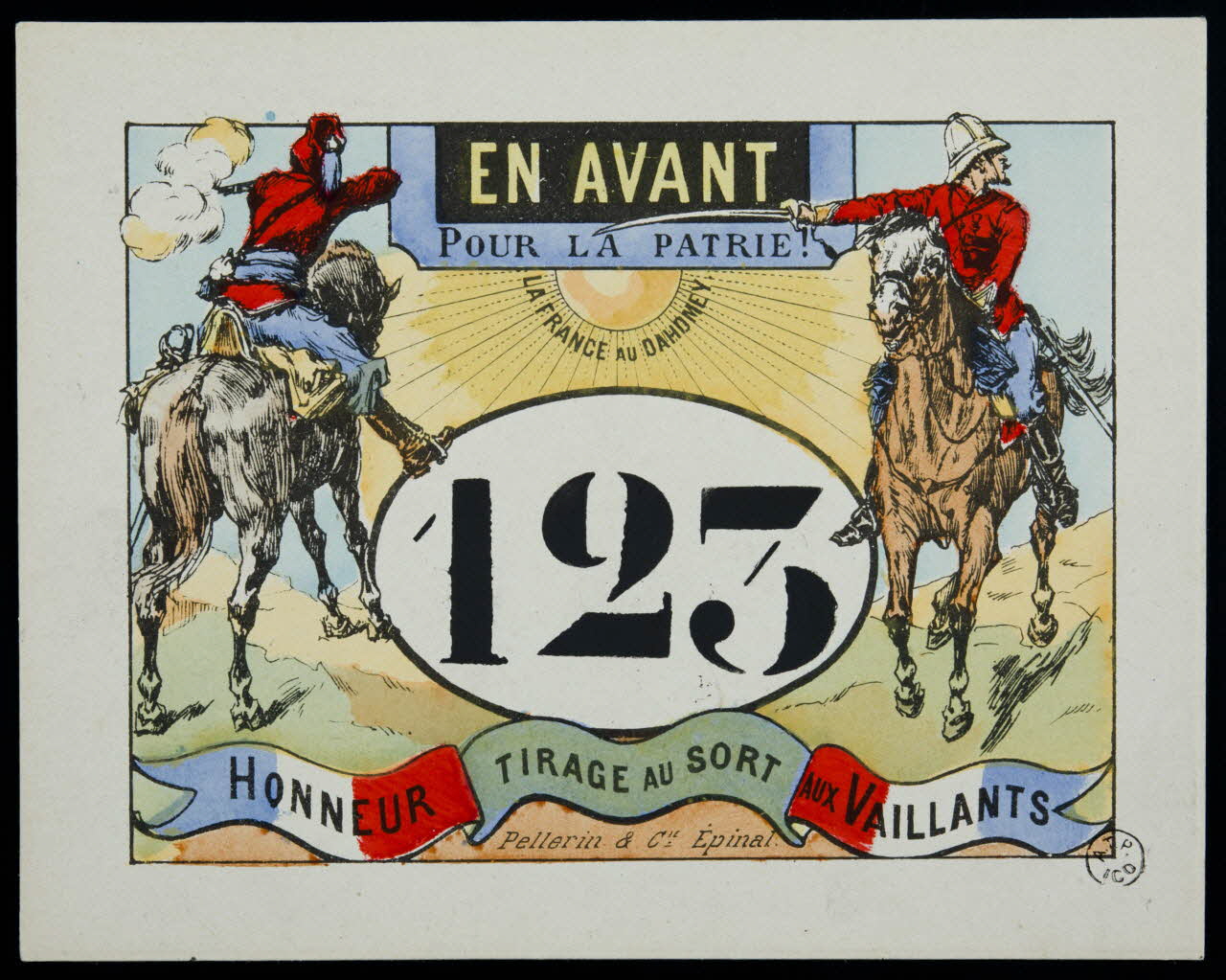 estampe EN AVANT  POUR LA PATRIE ! 1955.2.114 Photo
