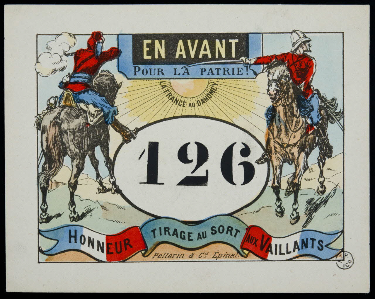 estampe EN AVANT  POUR LA PATRIE ! 1955.2.116 Photo