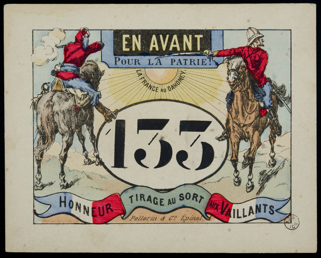 estampe EN AVANT  POUR LA PATRIE ! 1955.2.117 Photo