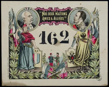 estampe "NOS DEUX NATIONS  AMIES & ALLIEES" 1955.2.121 Photo