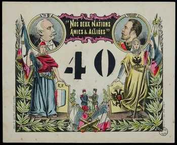estampe "NOS DEUX NATIONS  AMIES & ALLIEES" 1955.2.122 Photo