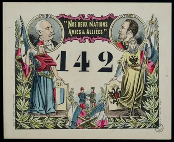 estampe "NOS DEUX NATIONS  AMIES & ALLIEES" 1955.2.125 Photo