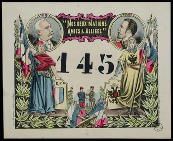estampe "NOS DEUX NATIONS  AMIES & ALLIEES" 1955.2.128 Photo