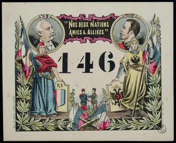estampe "NOS DEUX NATIONS  AMIES & ALLIEES" 1955.2.129 Photo