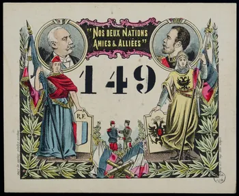 estampe "NOS DEUX NATIONS  AMIES & ALLIEES" 1955.2.130 Photo