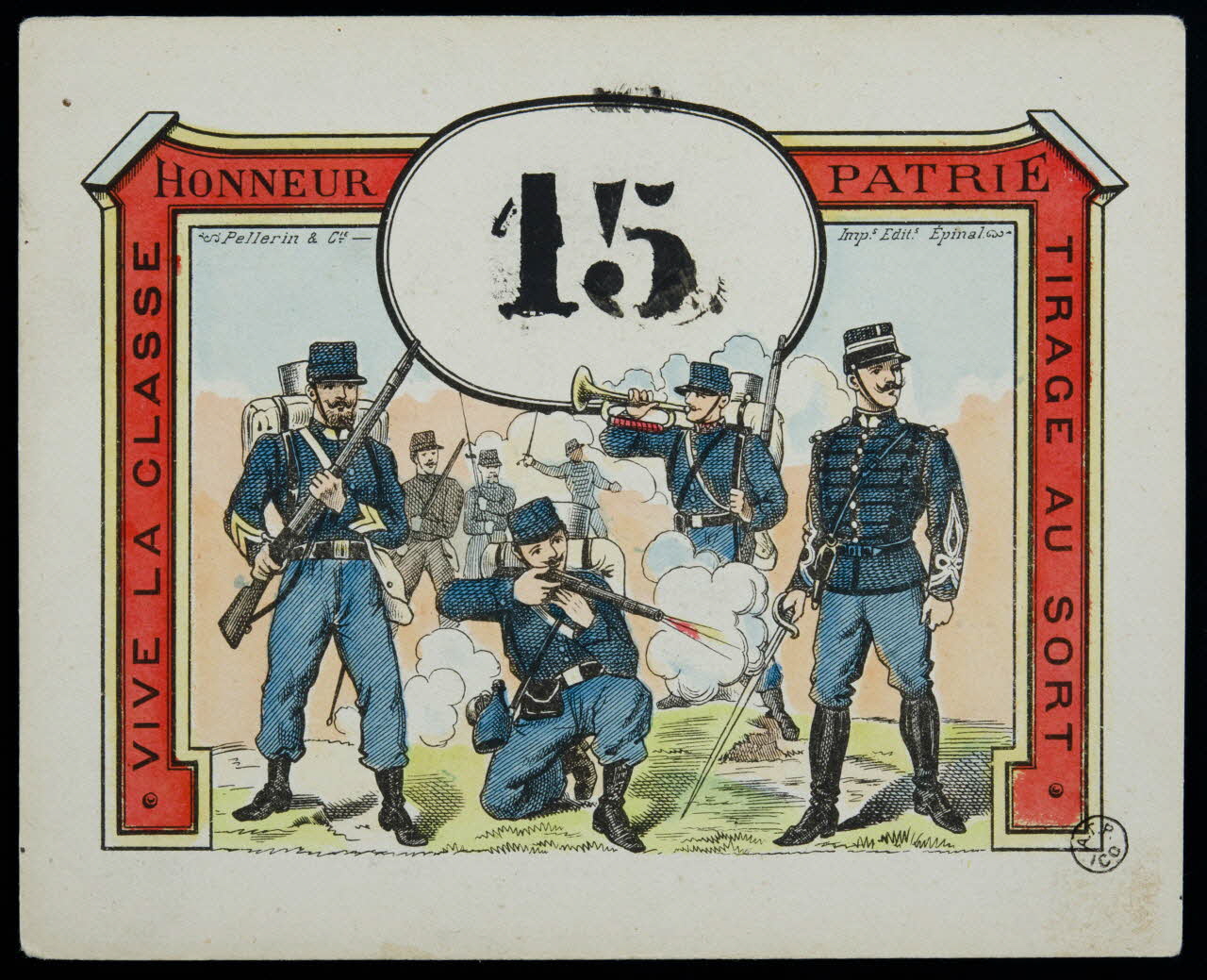 estampe Numéro de conscrit 1955.2.132 Photo