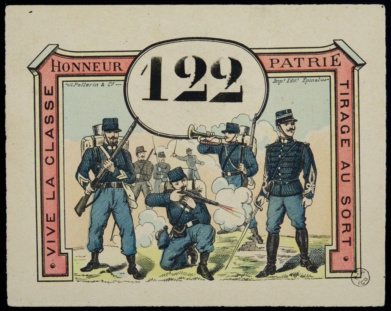 estampe Numéro de conscrit 1955.2.133 Photo