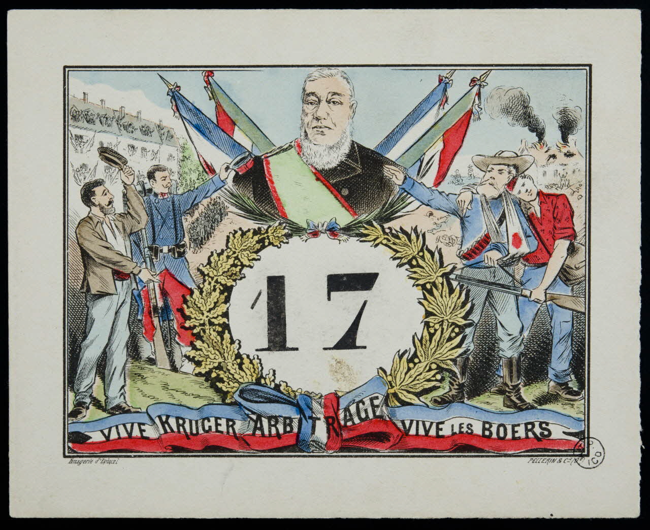 estampe VIVE KRUCER ARBITRAGE VIVE LES BOERS 1955.2.139 Photo