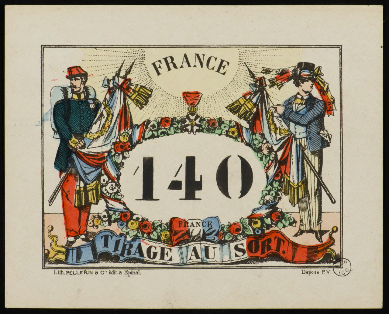 estampe FRANCE  140  TIRAGE AU SORT. 1955.2.60 Photo