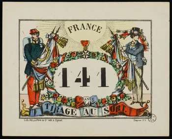 estampe FRANCE  141  TIRAGE AU SORT. 1955.2.61 Photo