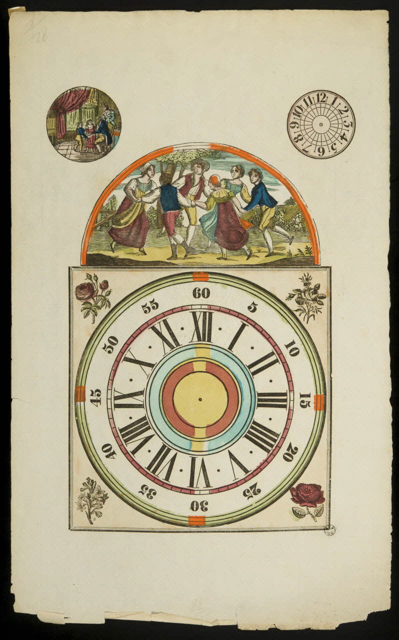 imagerie ancienne Cadran d'horloge 1955.24.3 Photo