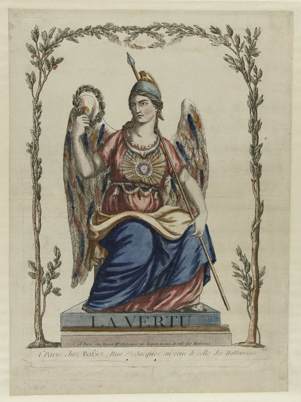 André Basset imagerie ancienne LA VERTU Paris 1784-1794 1955.31.6 Photo