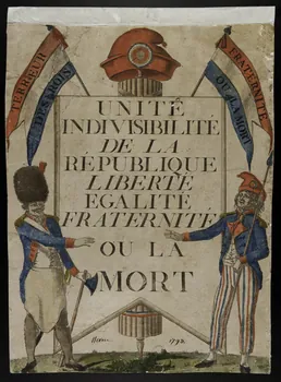 Neveu imagerie ancienne Unité Indivisibilité de la République Liberté Egalité Fraternité ou la Mort France 1793 1955.31.9  Photo