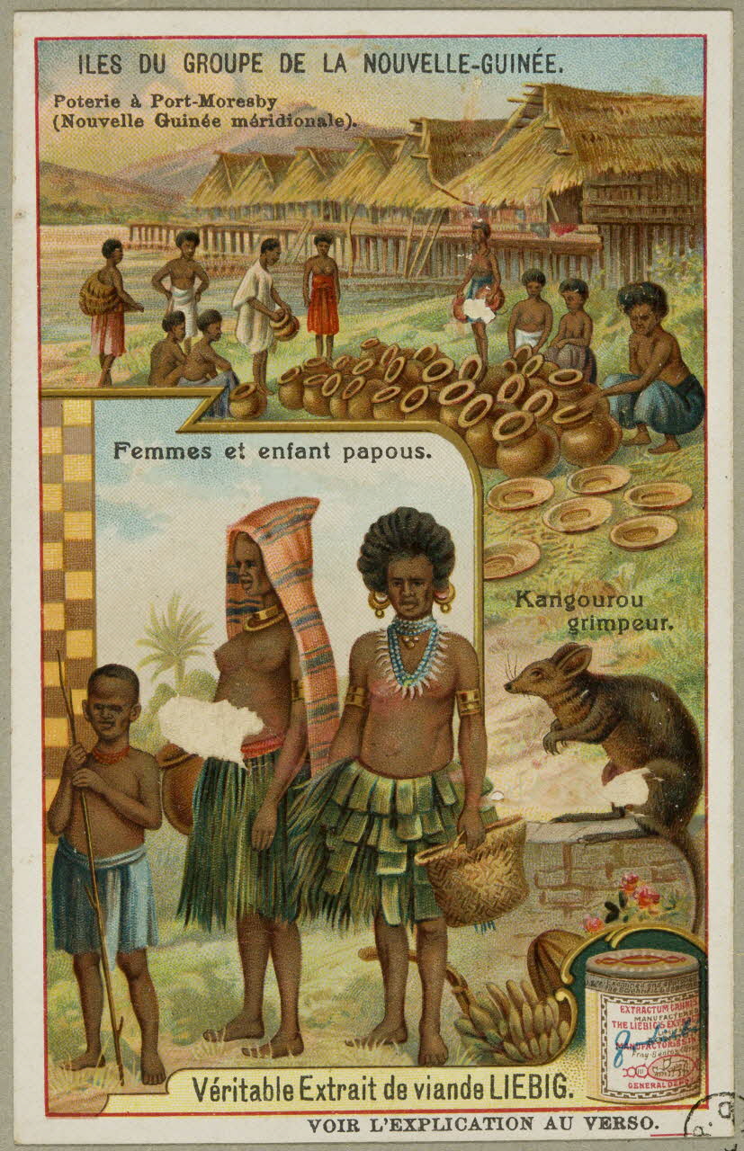 estampe ILES DU GROUPE DE LA NOUVELLE-GUINEE.  Poterie à Port-Moresby 1955.4.130 Photo