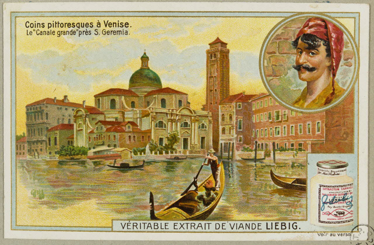 estampe Coins pittoresques à Venise.  Le "Canale grande" près S.Geremia. 1955.4.136 Photo