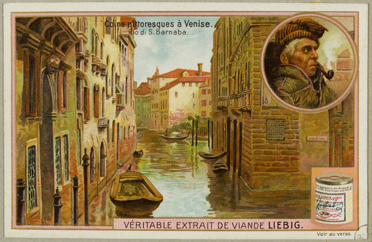 estampe Coins pittoresques à Venise.  Rio di S. Barnaba. 1955.4.138 Photo