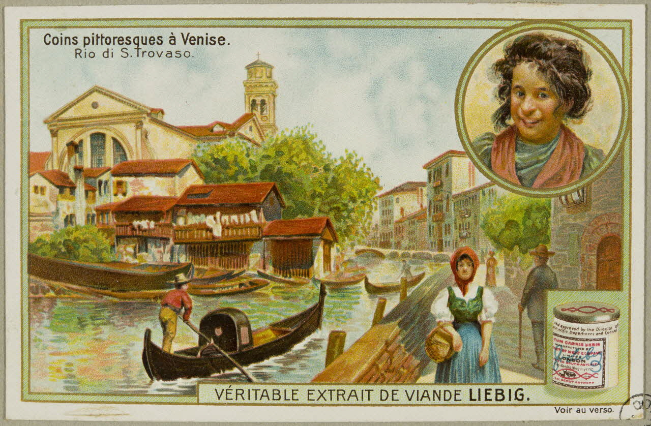 estampe Coins pittoresques à Venise.  Rio di S. Trovaso. 1955.4.139 Photo