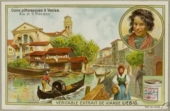 estampe Coins pittoresques à Venise.  Rio di S. Trovaso. 1955.4.139  Photo