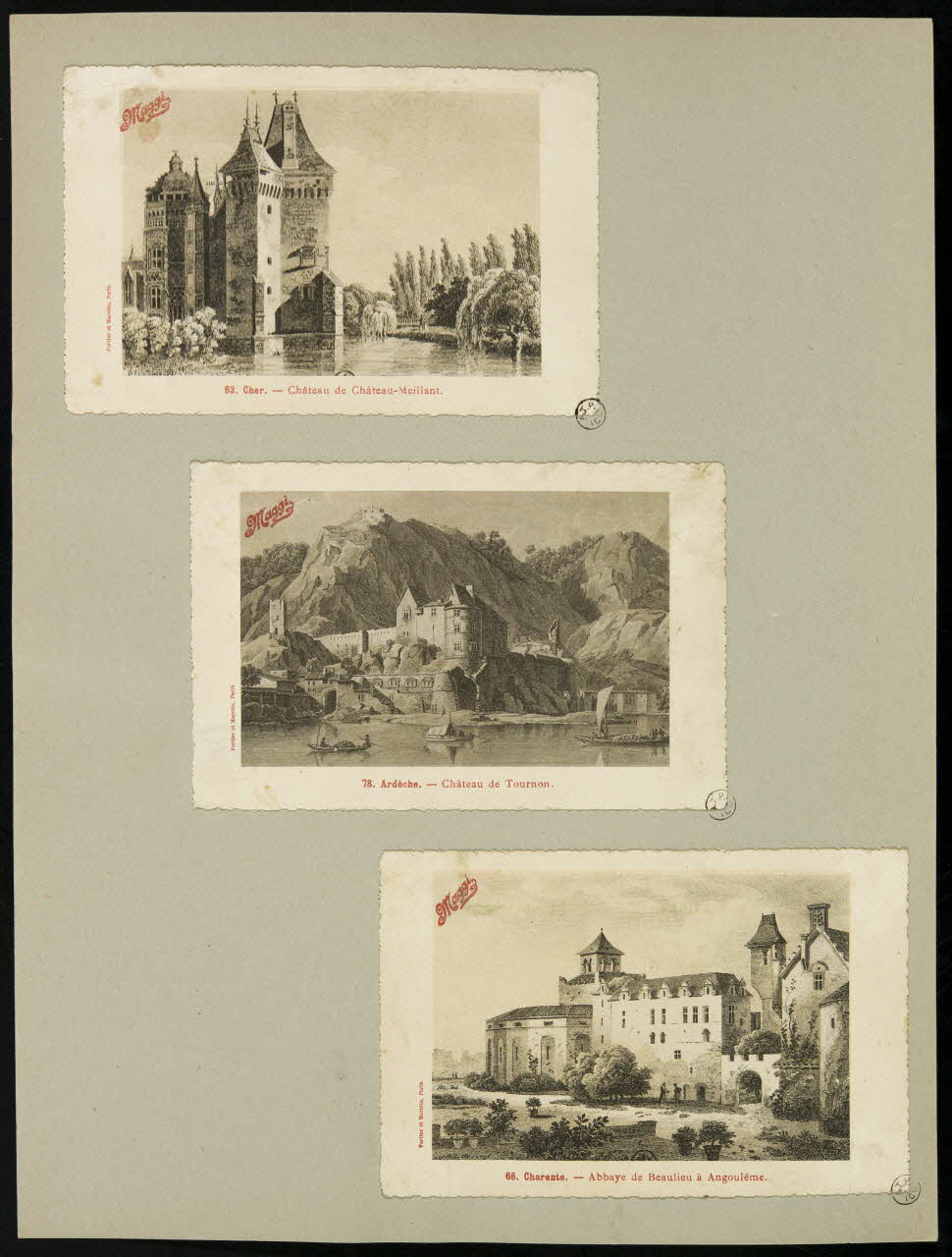 estampe 78. Ardèche. - Château de Tournon. 1955.4.162 Photo
