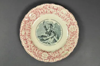 assiette plate Les cris de Paris 1968.60.18 Photo Mucem