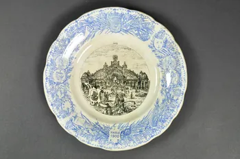 assiette plate Picardie, France 1900-1920 1968.60.23 Photo Mucem