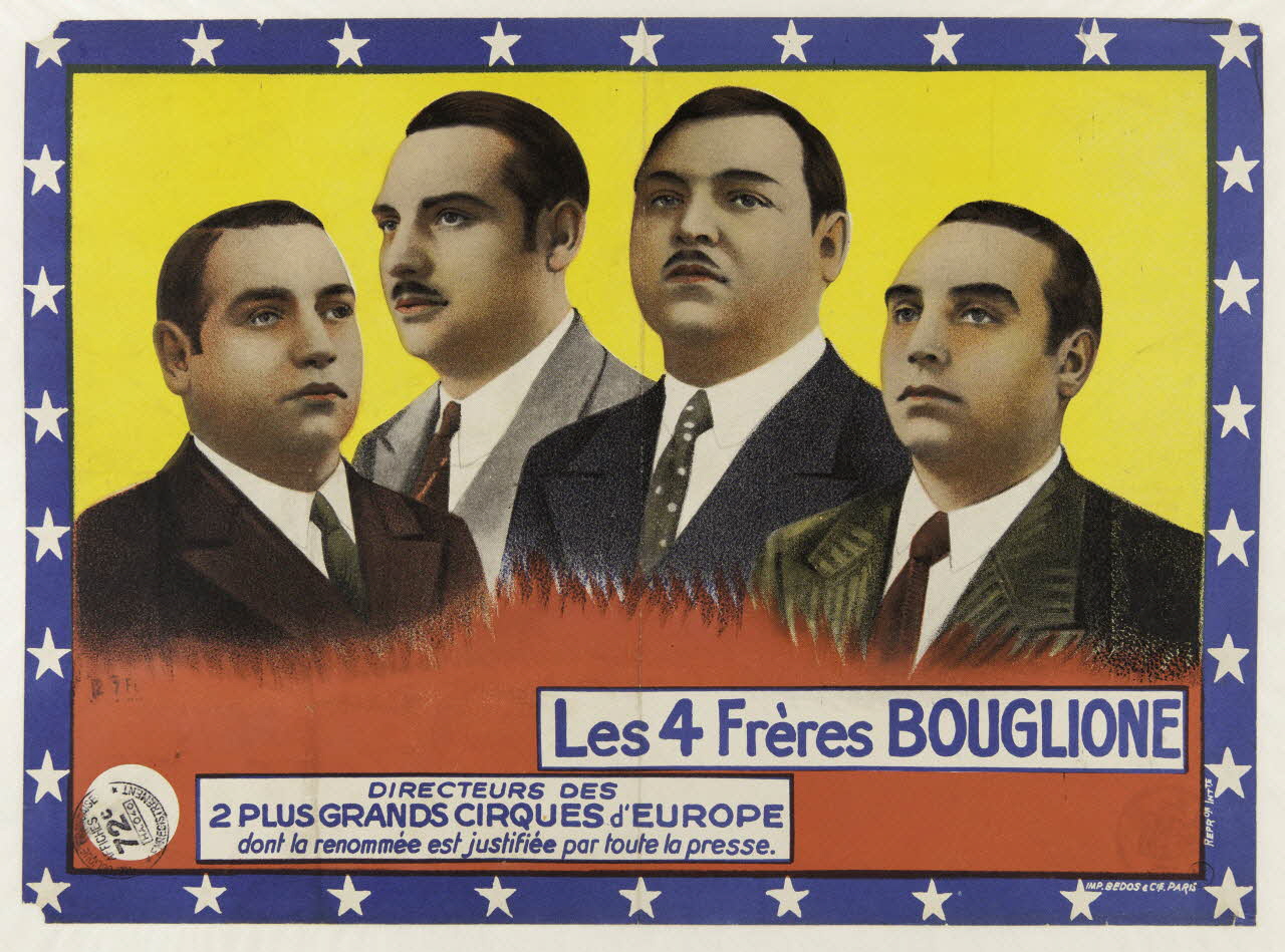 Bedos Et Cie affiche Les 4 Frères BOUGLIONE 1934-1955 1955.46.105 Photo Mucem