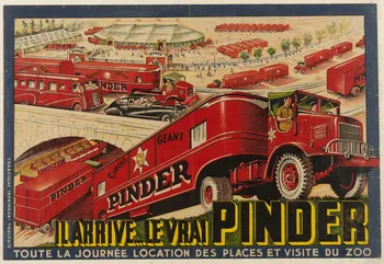 affiche IL ARRIVE...LE VRAI PINDER 1955.46.134  Photo