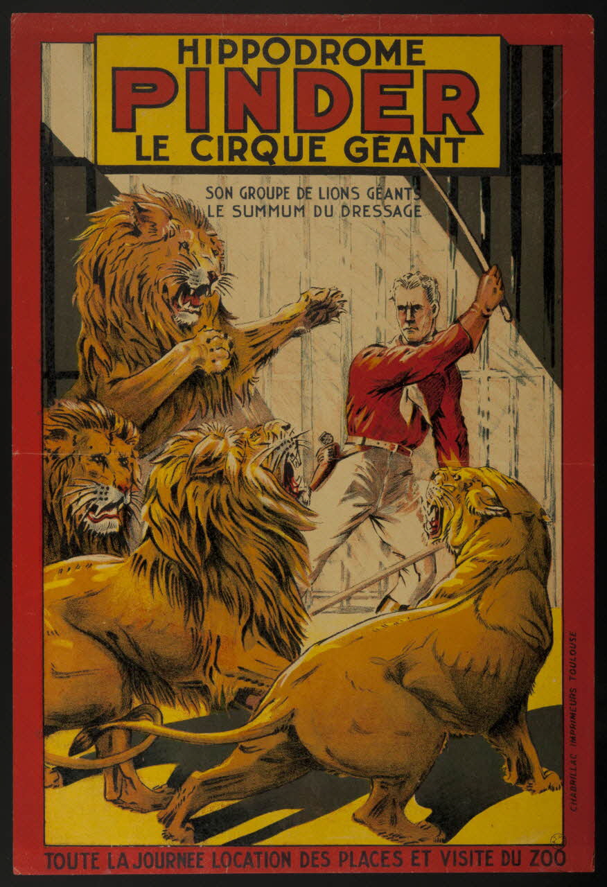 affiche HIPPODROME  PINDER  LE CIRQUE GEANT 1955.46.136 Photo