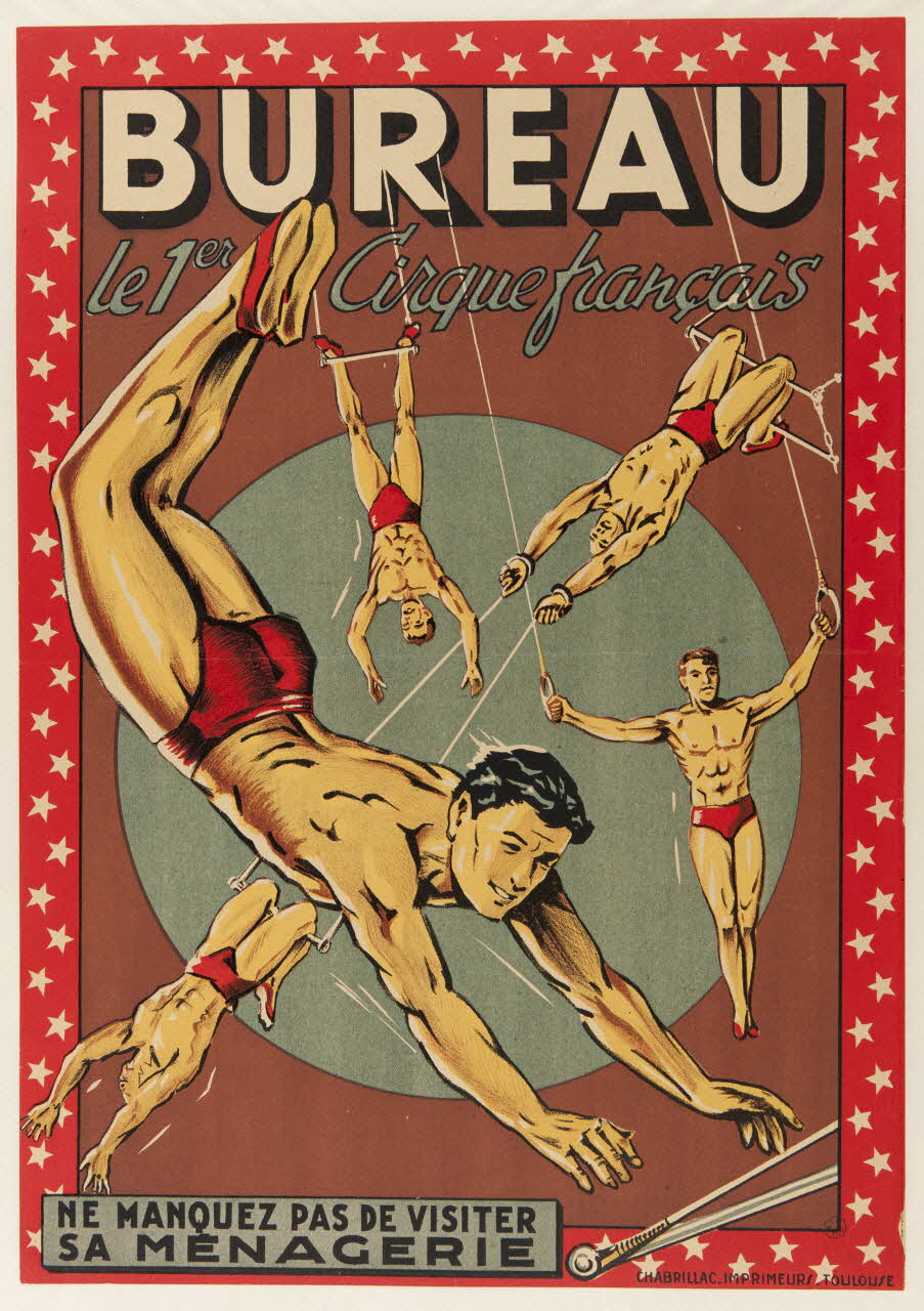 affiche BUREAU  Le 1er Cirque français 1955.46.153 Photo Mucem