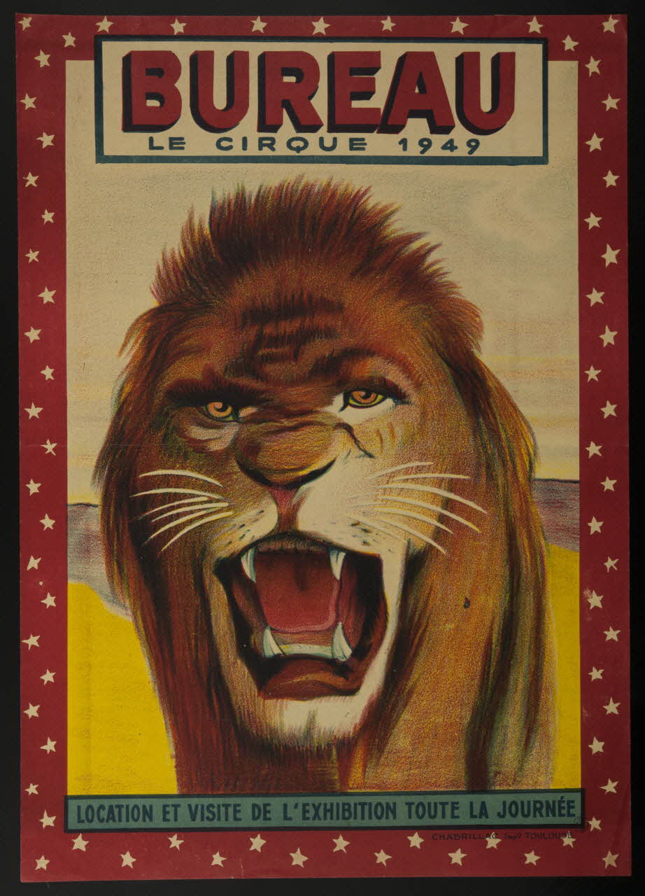 Chabrillac affiche BUREAU  LE CIRQUE 1949 1949 1955.46.155 Photo
