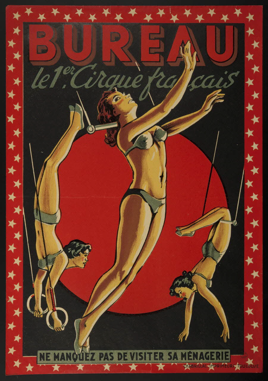 affiche BUREAU  Le 1er. Cirque français 1955.46.159 Photo