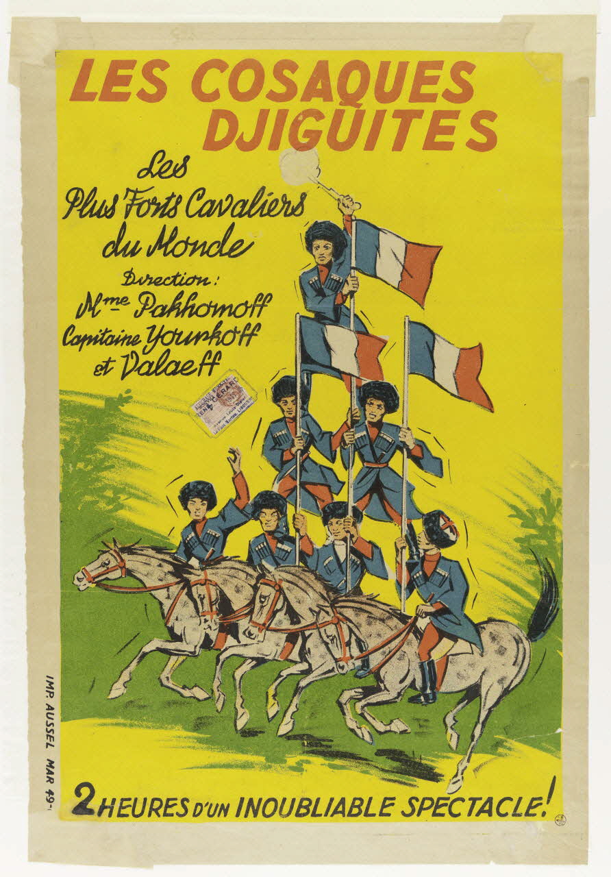 affiche LES COSAQUES  DJIGUITES 1955.46.186 Photo