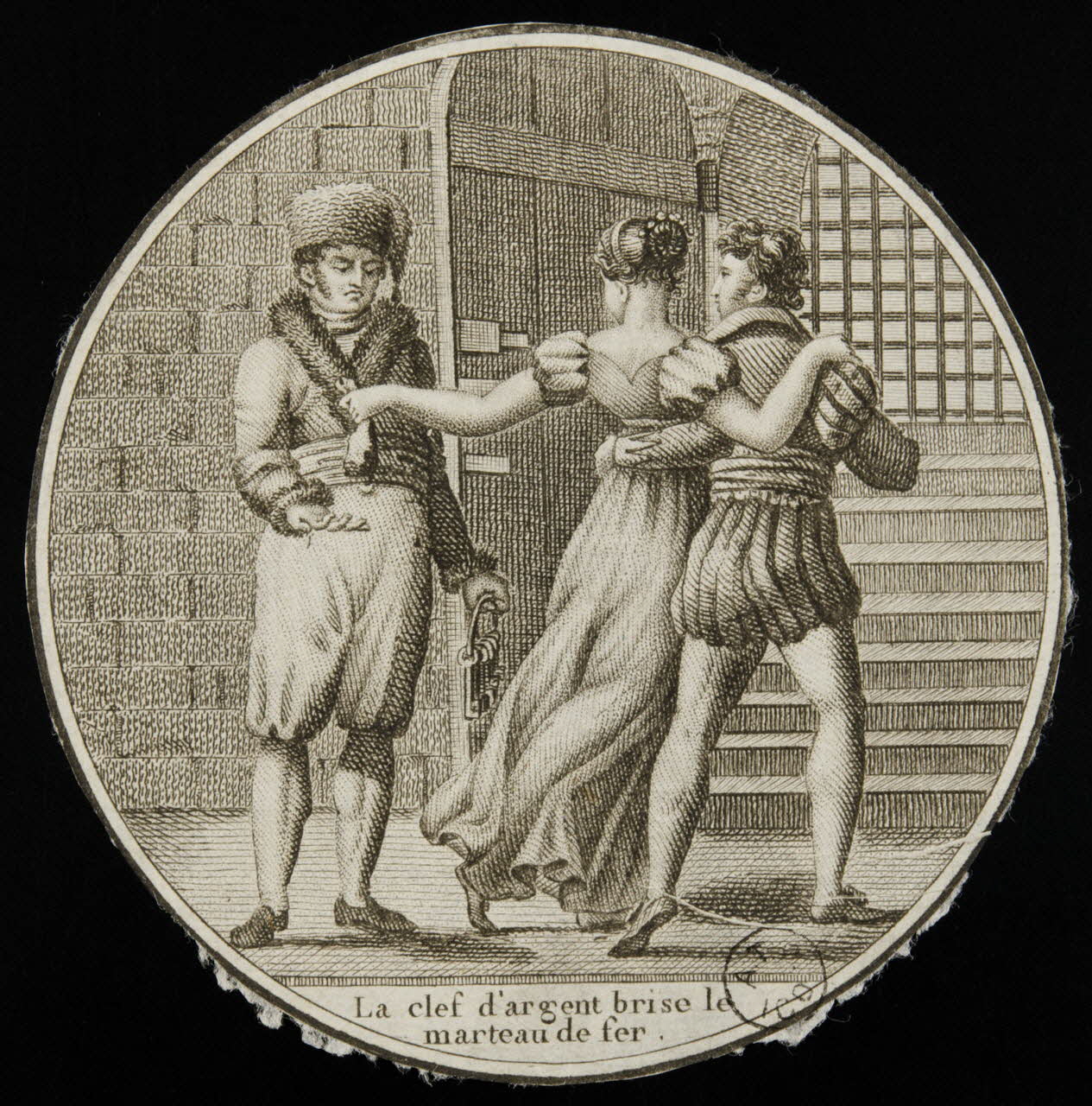 estampe La clef d'argent brise le  marteau de fer. 1955.57.109 Photo