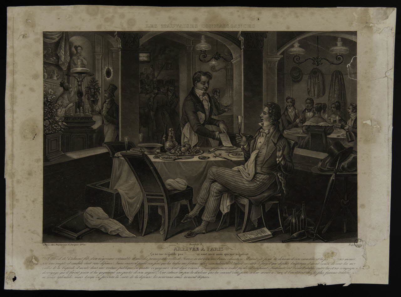 estampe ARRIVEE A PARIS 1955.57.178 Photo