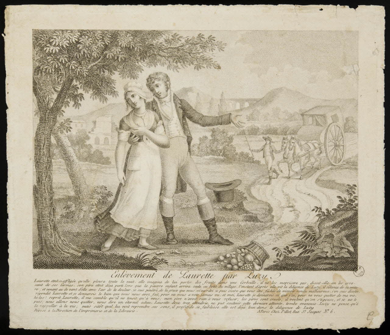 estampe Enlèvement de Laurette par Luzy 1955.57.186 Photo