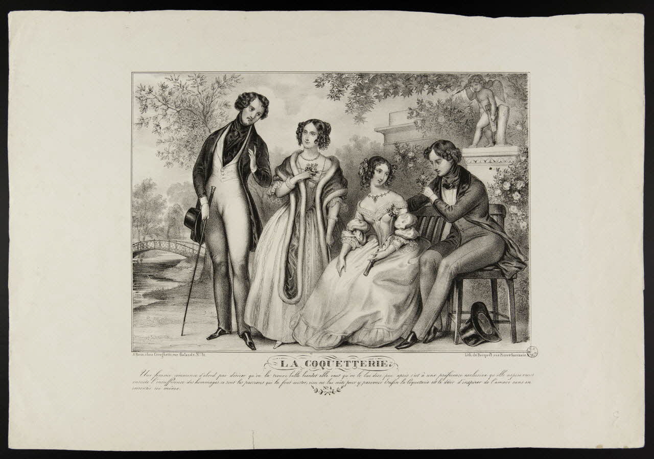 estampe LA COQUETTERIE. 1955.57.192 Photo