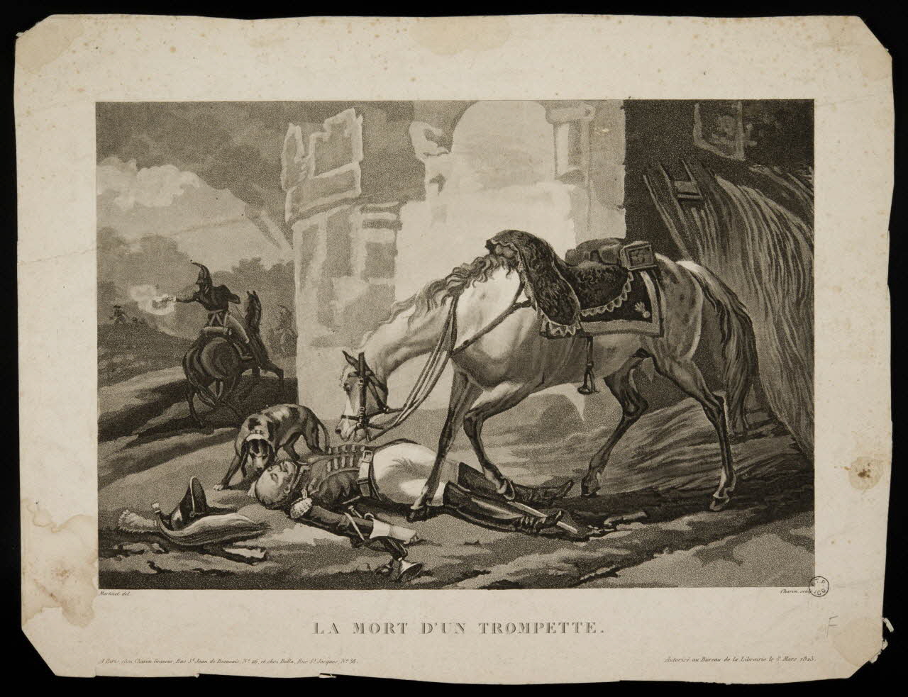 estampe LA MORT D'UN TROMPETTE. 1955.57.198 Photo